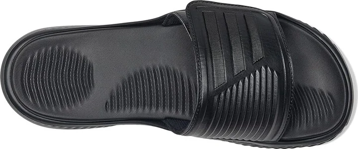 adidas Alpharesponse 2.0 Slides Sandals Black/Black/Black : Men's 6 - Women's 7 Medium, Rubber - Image 2