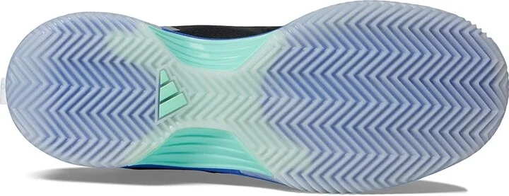 adidas Avacourt Tennis Shoes Women's Shoes White/Silver Metallic/Pulse Mint : 6 B - Medium, Textile/Synthetic - Image 3