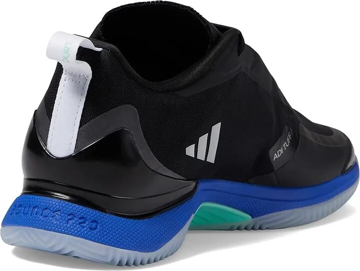 adidas Avacourt Tennis Shoes Women's Shoes White/Silver Metallic/Pulse Mint : 6 B - Medium, Textile/Synthetic - Image 4