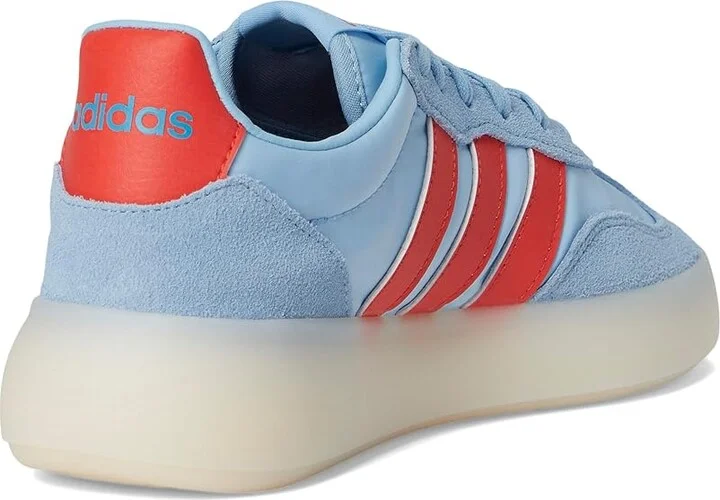 adidas Barreda Decode Women's Tennis Shoes Clear Sky/Bright Red/White : 9 B - Medium, Suede/Synthetic - Image 4
