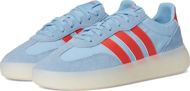 adidas Barreda Decode Women's Tennis Shoes Clear Sky/Bright Red/White : 9 B - Medium, Suede/Synthetic