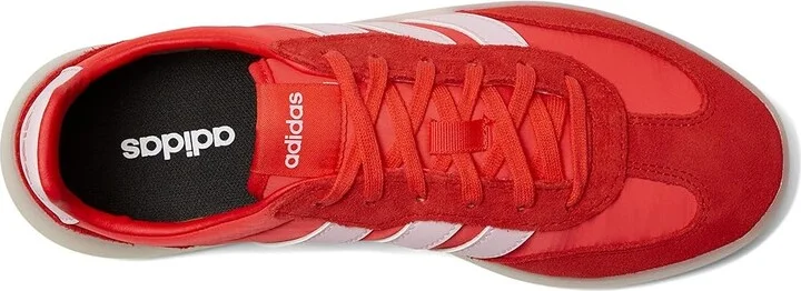 adidas Barreda Decode Women's Tennis Shoes Pure Ruby/Semi Lucid Red/Clear Pink : 9 B - Medium, Suede/Synthetic - Image 2
