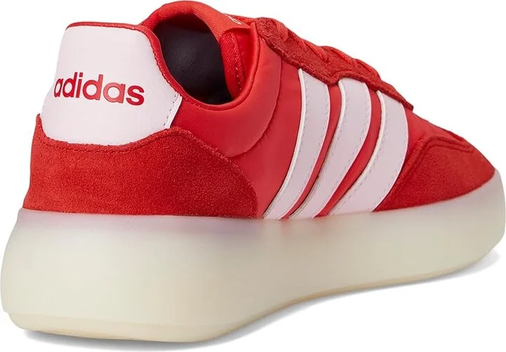 adidas Barreda Decode Women's Tennis Shoes Pure Ruby/Semi Lucid Red/Clear Pink : 9 B - Medium, Suede/Synthetic - Image 4