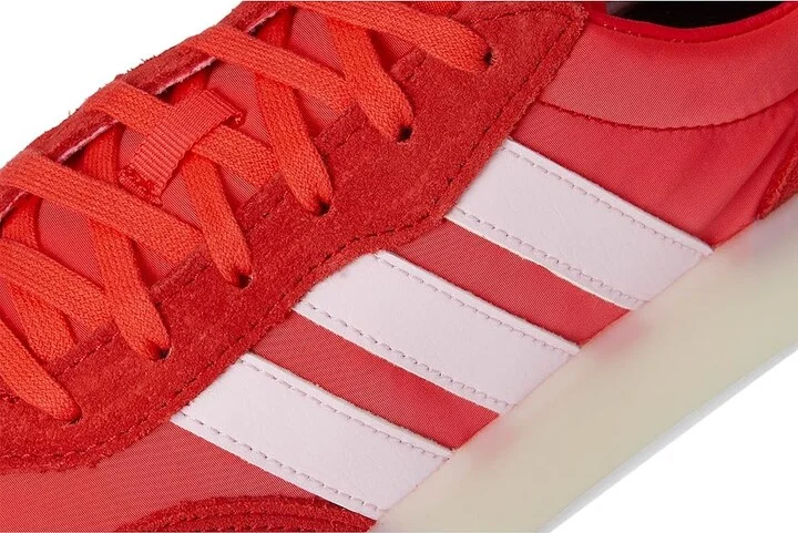 adidas Barreda Decode Women's Tennis Shoes Pure Ruby/Semi Lucid Red/Clear Pink : 9 B - Medium, Suede/Synthetic - Image 7