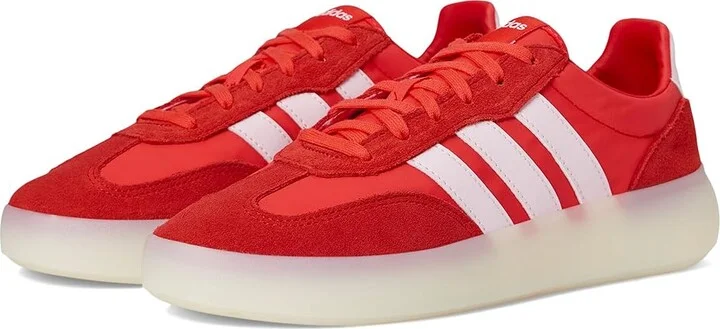 adidas Barreda Decode Women's Tennis Shoes Pure Ruby/Semi Lucid Red/Clear Pink : 9 B - Medium, Suede/Synthetic