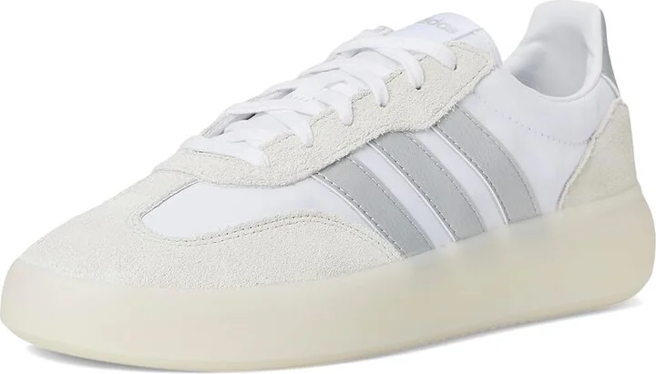 adidas Barreda Decode Women's Tennis Shoes White/Matte Silver/Grey : 10.5 B - Medium, Suede/Synthetic - Image 5