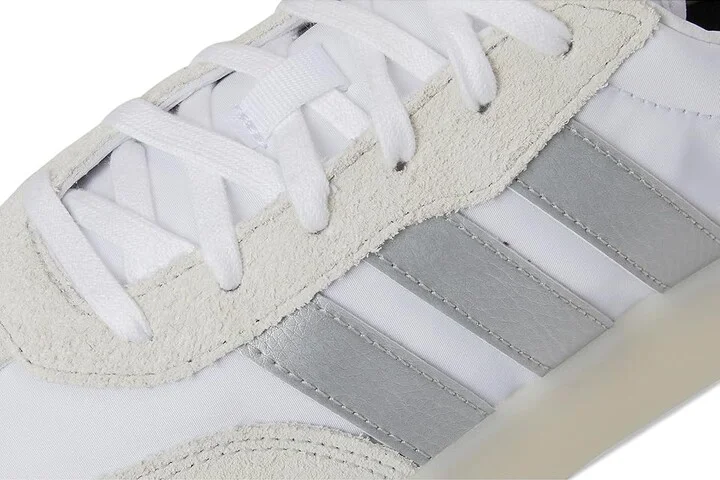 adidas Barreda Decode Women's Tennis Shoes White/Matte Silver/Grey : 10.5 B - Medium, Suede/Synthetic - Image 7