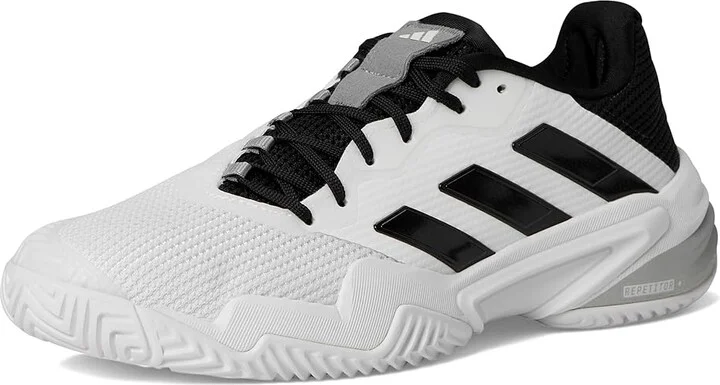 adidas Barricade 13 Tennis Shoes Men's Tennis Shoes White/Black/Grey : 13 D - Medium, Synthetic - Image 5