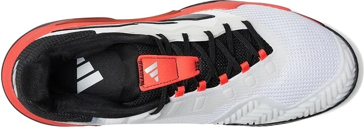 adidas Barricade 13 Tennis Shoes Men's Tennis Shoes White/Black/Lucid Red : 7 D - Medium, Synthetic - Image 2