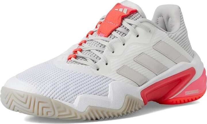 adidas Barricade 13 Tennis Shoes Women's Tennis Shoes White/Iron Metallic/Lucid Red : 6.5 B - Medium, Synthetic - Image 5
