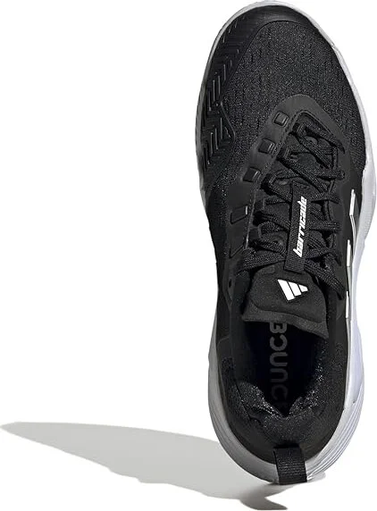 adidas Barricade Tennis Shoes Women's Shoes Core Black/Silver Metallic/Footwear White : 9.5 B - Medium, Textile/Synthetic - Image 2