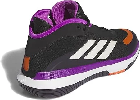 adidas Bounce Legends Low Trainers Basketball Shoes Black/Purple Burst/Aurora Black : Men's 9 - Women's 10 Medium, Leather/Rubber - Image 4