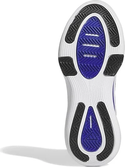 adidas Bounce Legends Low Trainers Basketball Shoes White/Black/Lucid Blue : Men's 9 - Women's 10 Medium, Leather/Rubber - Image 3