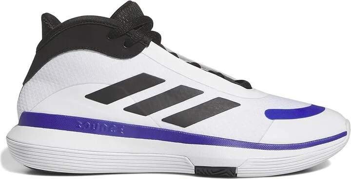 adidas Bounce Legends Low Trainers Basketball Shoes White/Black/Lucid Blue : Men's 9 - Women's 10 Medium, Leather/Rubber - Image 6