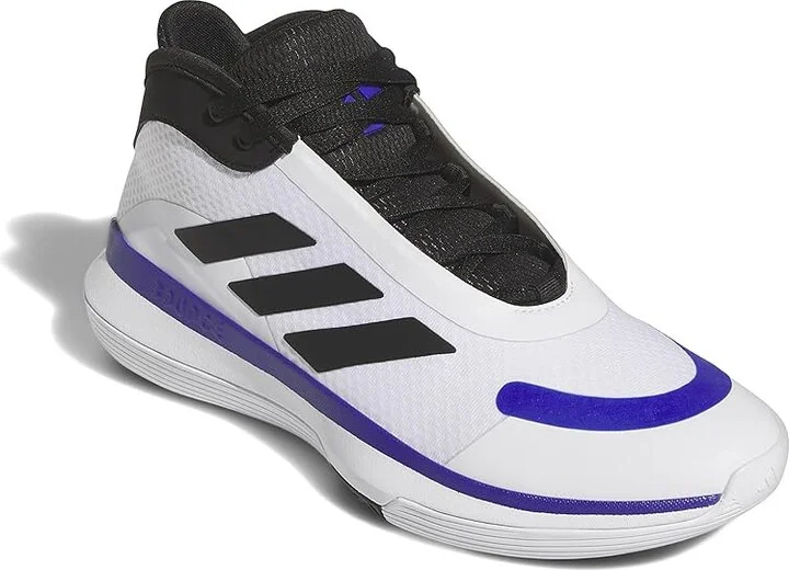adidas Bounce Legends Low Trainers Basketball Shoes White/Black/Lucid Blue : Men's 9 - Women's 10 Medium, Leather/Rubber