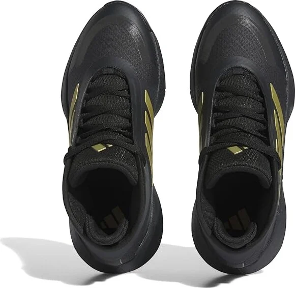 adidas Bounce Legends Shoes Carbon/Gold Metallic/Core Black : Men's 13.5 - Women's 14.5 Medium, Textile - Image 2