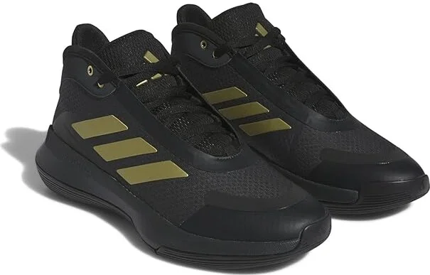 adidas Bounce Legends Shoes Carbon/Gold Metallic/Core Black : Men's 13.5 - Women's 14.5 Medium, Textile