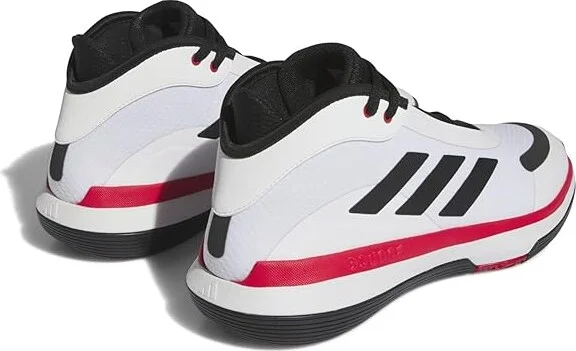 adidas Bounce Legends Shoes Footwear White/Core Black/Bright Red : Men's 11 - Women's 12 Medium, Textile - Image 4