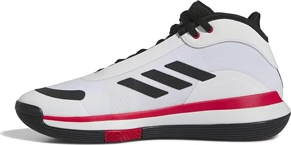 adidas Bounce Legends Shoes Footwear White/Core Black/Bright Red : Men's 11 - Women's 12 Medium, Textile - Image 5