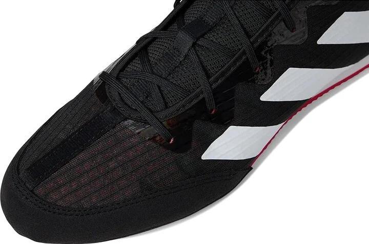 adidas Box Hog 4 Shoes Black/White/Pure Ruby : Men's 11 - Women's 12 Medium, Textile - Image 2