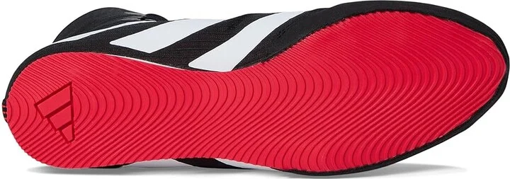 adidas Box Hog 4 Shoes Black/White/Pure Ruby : Men's 11 - Women's 12 Medium, Textile - Image 3