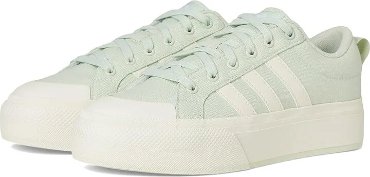 adidas Bravada 2.0 Platform Women's Shoes Linen Green/Off-White/Linen Green : 9.5 B - Medium, Synthetic