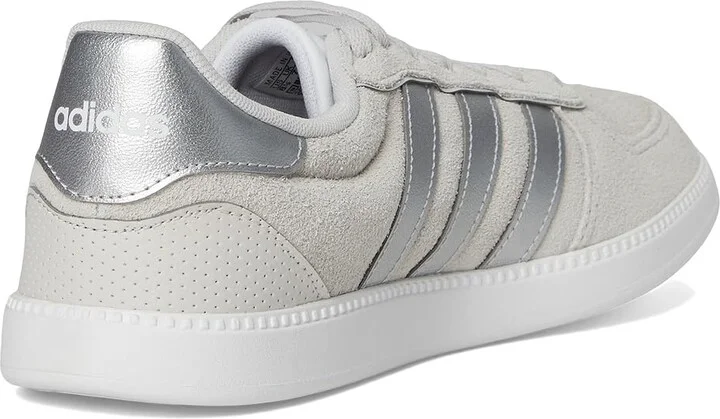 adidas Breaknet Sleek Women's Tennis Shoes Grey/Silver Metallic/White : 11 M, Rubber - Image 4