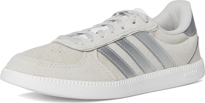 adidas Breaknet Sleek Women's Tennis Shoes Grey/Silver Metallic/White : 11 M, Rubber - Image 5