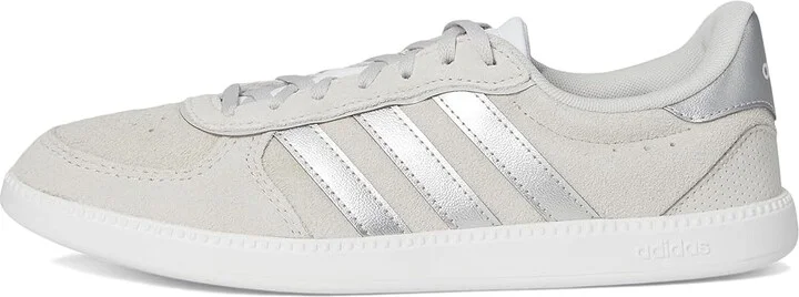 adidas Breaknet Sleek Women's Tennis Shoes Grey/Silver Metallic/White : 11 M, Rubber - Image 6