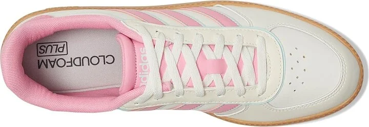 adidas Breaknet Sleek Women's Tennis Shoes White/Bliss Pink/Halo Mint : 7.5 M, Rubber - Image 2