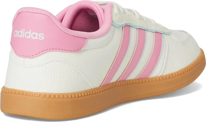 adidas Breaknet Sleek Women's Tennis Shoes White/Bliss Pink/Halo Mint : 7.5 M, Rubber - Image 4