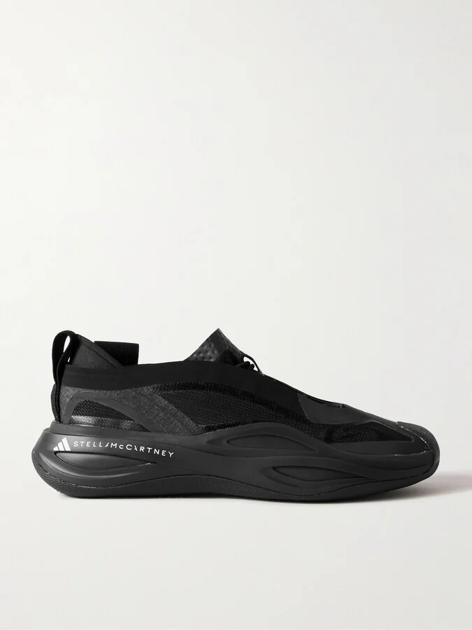 adidas by Stella McCartney - Low Ground Mesh And Tpu Sneakers - Black