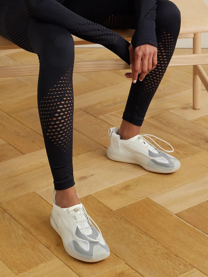 adidas by Stella McCartney - Low Ground Mesh And Tpu Sneakers - White - Image 2