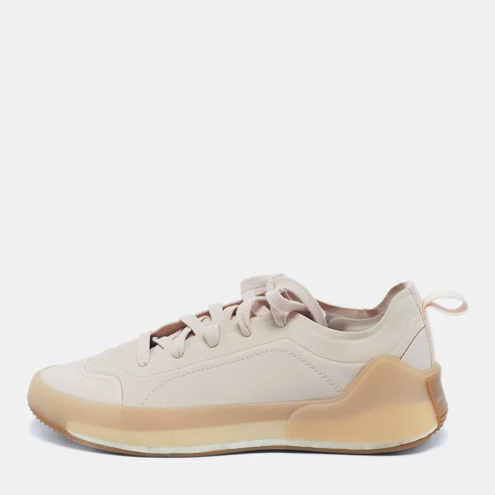 Adidas By Stella McCartney Pink Neoprene Treino Sneakers Size 39 1/3