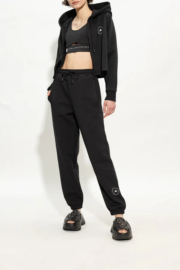 ADIDAS By Stella McCartney Platform Slides, , - Black - Image 2