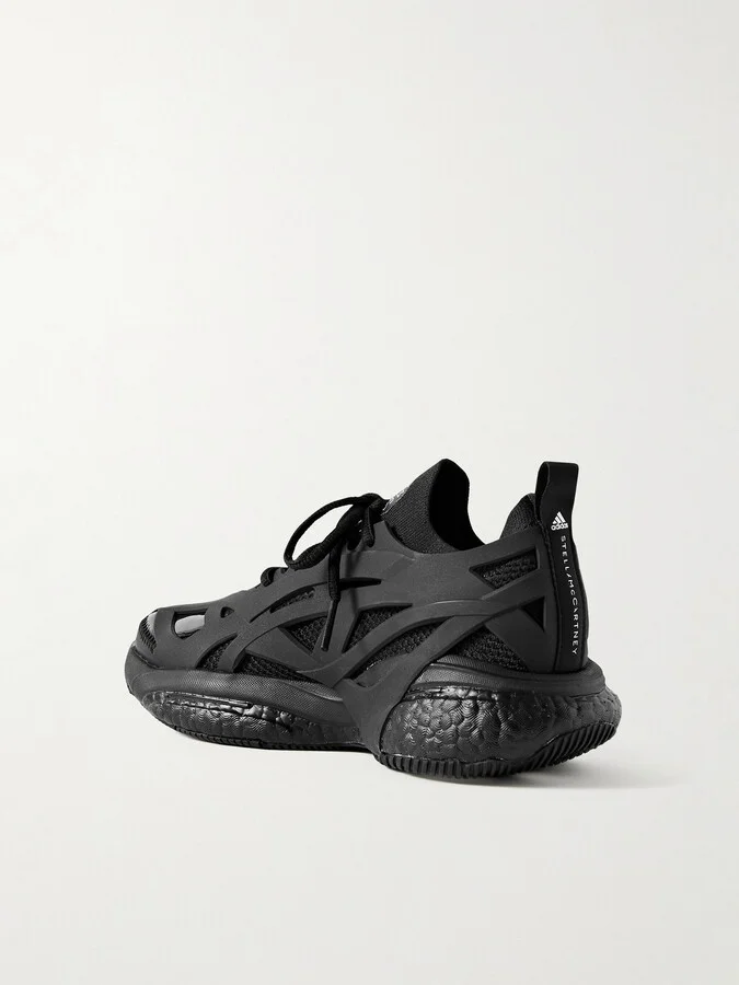 adidas by Stella McCartney - Solarglide Primeknit And Rubber Sneakers - Black - Image 3