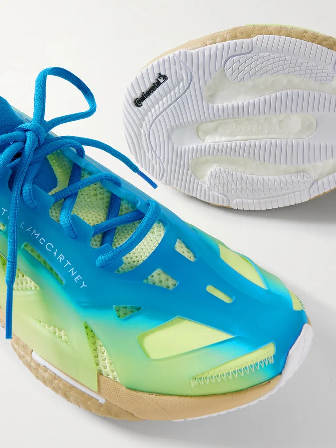 adidas by Stella McCartney - Solarglide Primeknit And Rubber Sneakers - Blue - Image 4