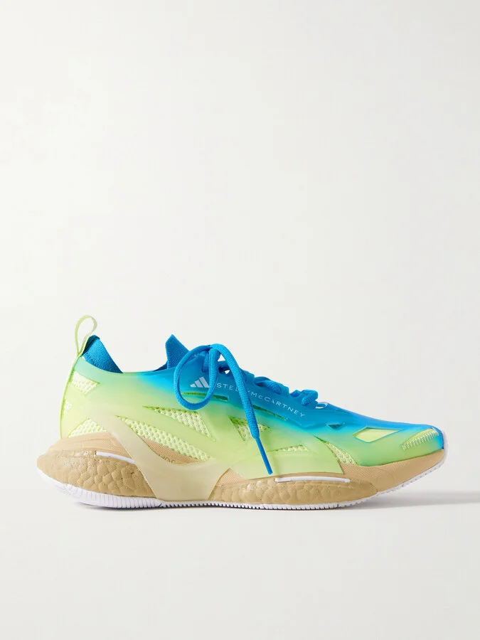 adidas by Stella McCartney - Solarglide Primeknit And Rubber Sneakers - Blue
