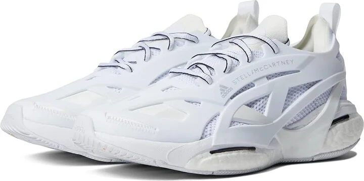 adidas by Stella McCartney Solarglide Women's Shoes Footwear White/Active Orange/White Vapour : 6.5 M, Textile