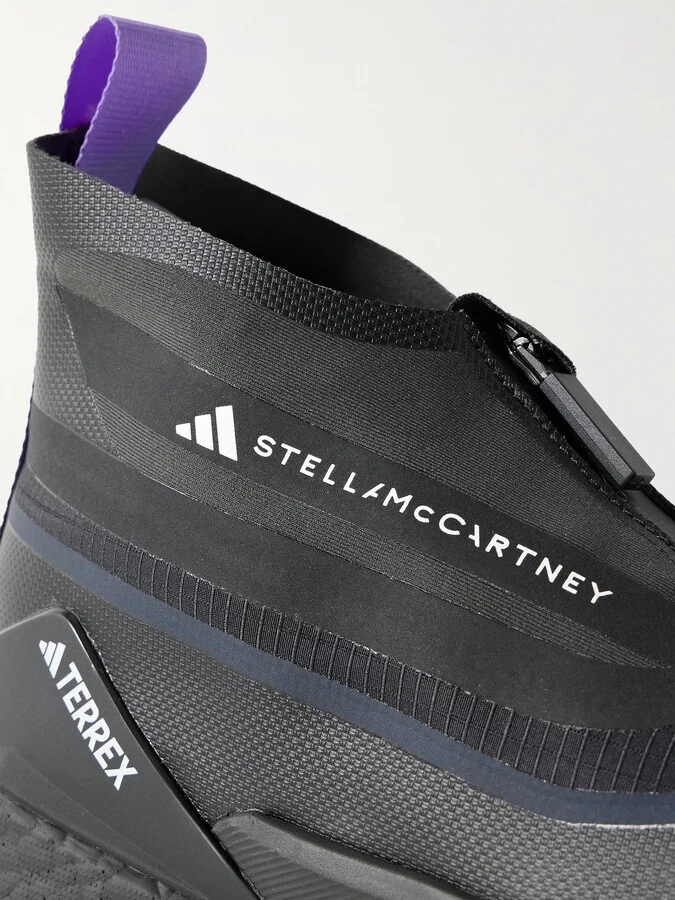adidas by Stella McCartney - Terrex Free Hiker Rubber-trimmed Gore-tex® Ankle Boots - Black - Image 4