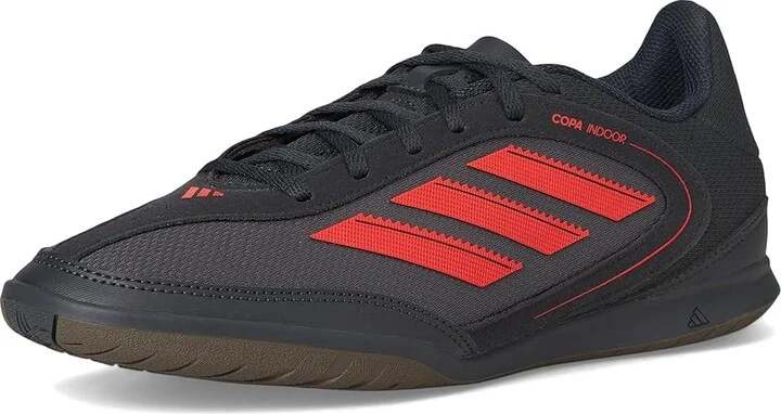 adidas Copa Club Indoor Soccer Cleats Soccer Shoes Carbon/Lucid Red/Grey Strata : Men's 10 - Women's 11 Medium, Textile - Image 5