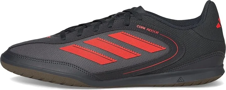 adidas Copa Club Indoor Soccer Cleats Soccer Shoes Carbon/Lucid Red/Grey Strata : Men's 10 - Women's 11 Medium, Textile - Image 6