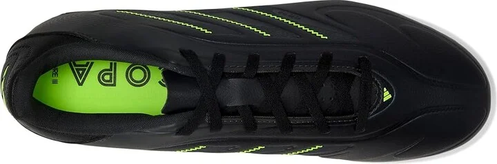 adidas Copa Club Pure 3 Firm/Multi Ground Soccer Cleats Soccer Shoes Black/Solid Grey/Lucid Lemon : Men's 11.5 - Women's 12.5 Medium, Rubber - Image 2