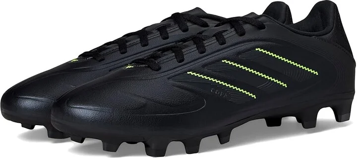 adidas Copa Club Pure 3 Firm/Multi Ground Soccer Cleats Soccer Shoes Black/Solid Grey/Lucid Lemon : Men's 11.5 - Women's 12.5 Medium, Rubber