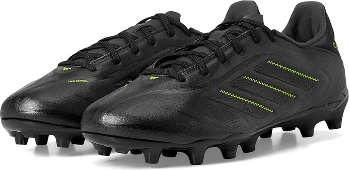 adidas Copa League Pure 3 Firm/Multi Ground Soccer Cleats Soccer Shoes Black/Solid Grey/Lucid Lemon : Men's 9 - Women's 10 Medium, Synthetic