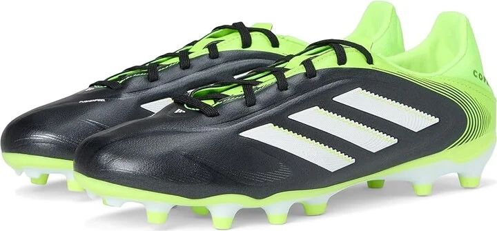 adidas Copa League Pure 3 Firm/Multi Ground Soccer Cleats Soccer Shoes Black/White/Lucid Lemon : Men's 13.5 - Women's 14.5 Medium, Synthetic