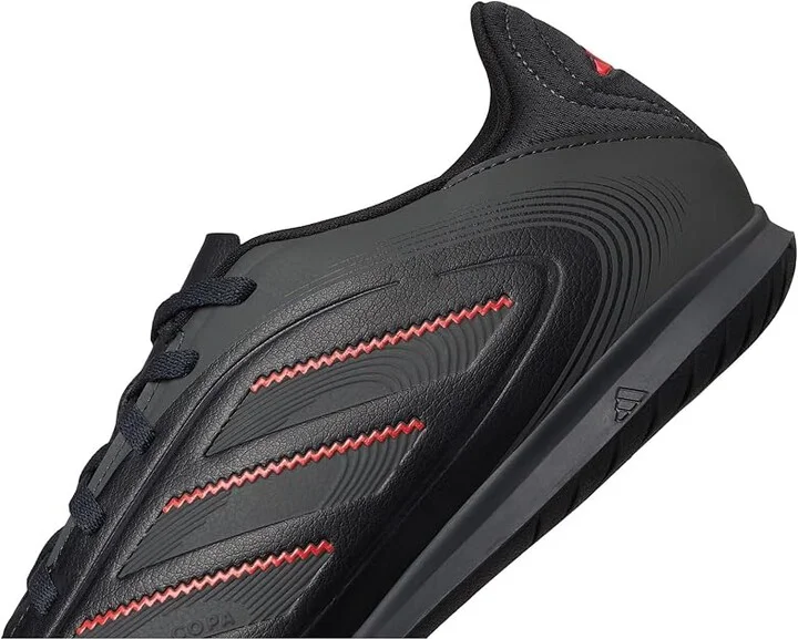 adidas Copa Pure 3 Club Indoor Soccer Shoes Black/Carbon/Lucid Red : Men's 10.5 - Women's 11.5 Medium, Rubber - Image 7