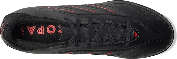 adidas Copa Pure 3 Club Turf Soccer Cleats Soccer Shoes Black/Carbon/Lucid Red : Men's 7.5 - Women's 8.5 Medium, Rubber - Image 2