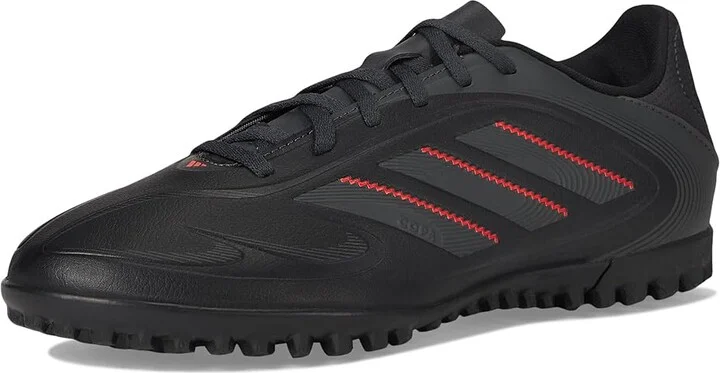 adidas Copa Pure 3 Club Turf Soccer Cleats Soccer Shoes Black/Carbon/Lucid Red : Men's 7.5 - Women's 8.5 Medium, Rubber - Image 5