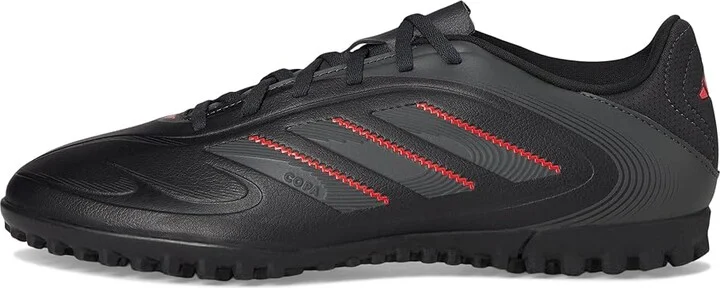 adidas Copa Pure 3 Club Turf Soccer Cleats Soccer Shoes Black/Carbon/Lucid Red : Men's 7.5 - Women's 8.5 Medium, Rubber - Image 6